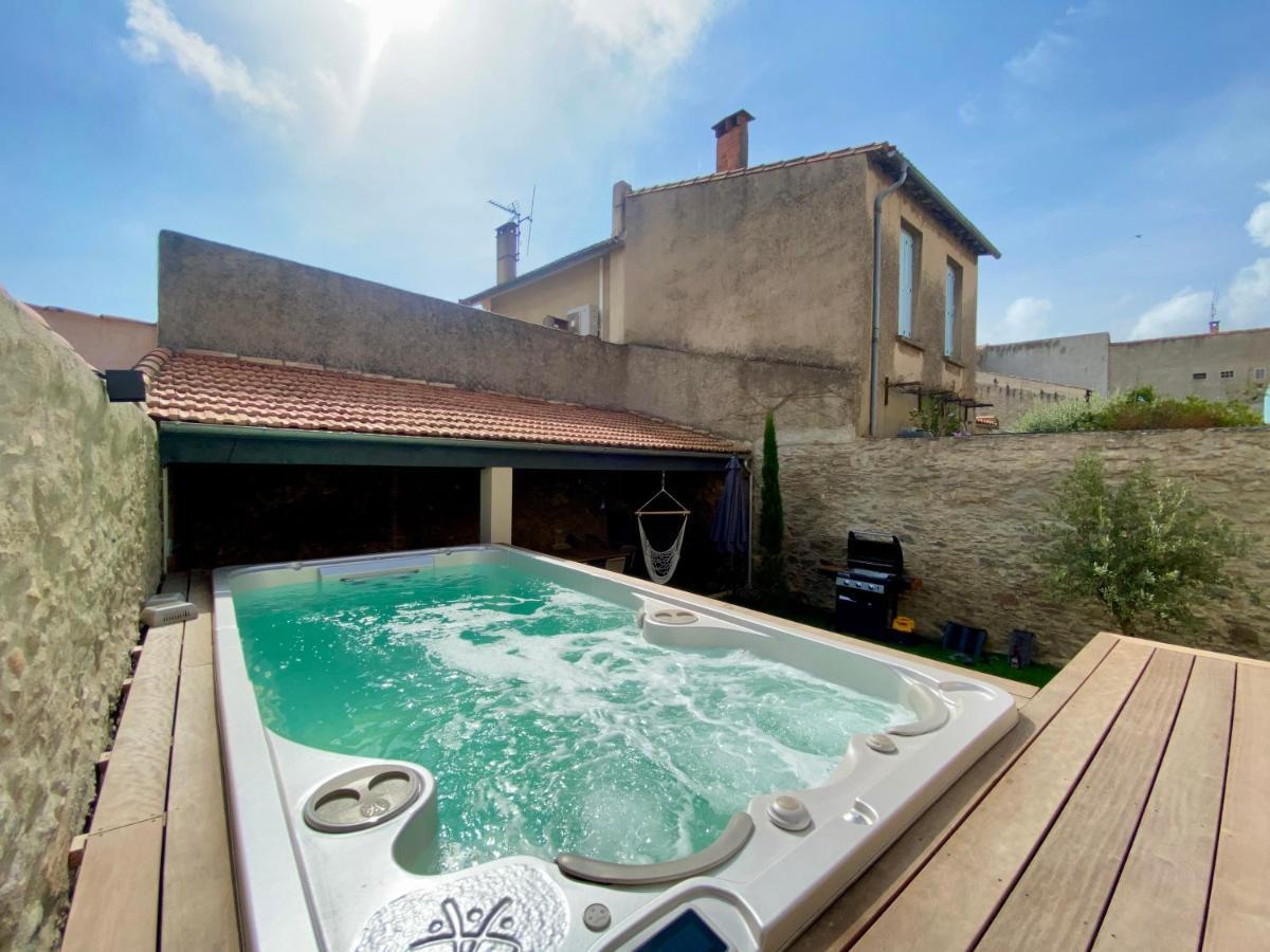 Les Bulles De Carca - Maison Avec Spa De Nage Carcassonne Bagian luar foto